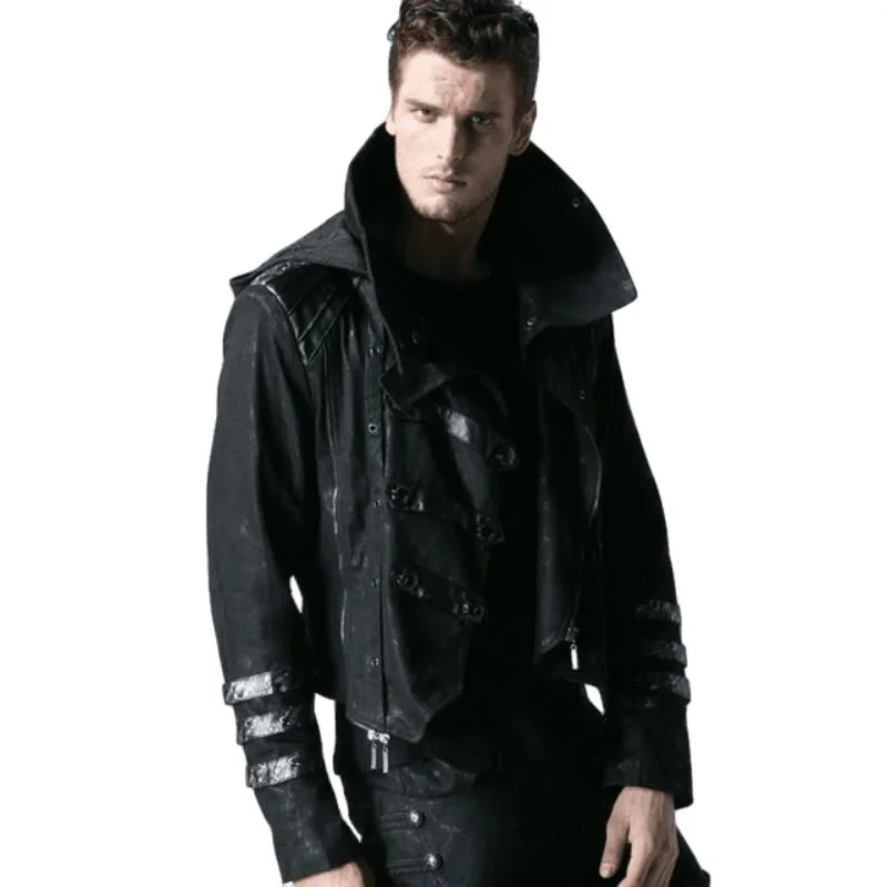 Vue 4 — Long Manteau Steampunk Homme