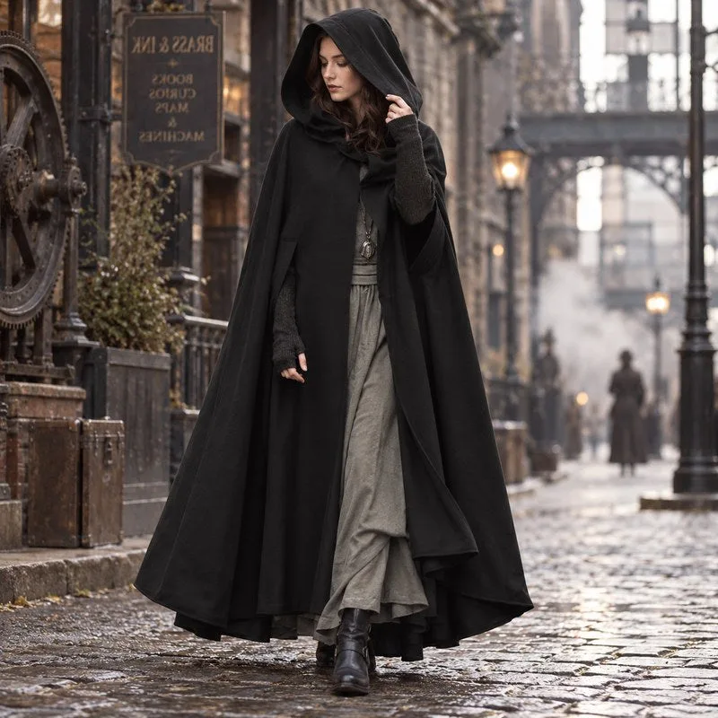 Vue 2 — Manteau Cape Vintage
