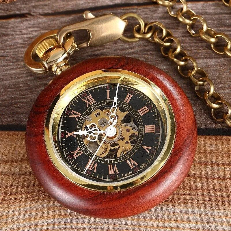Vue 2 — Montre à Gousset Bois