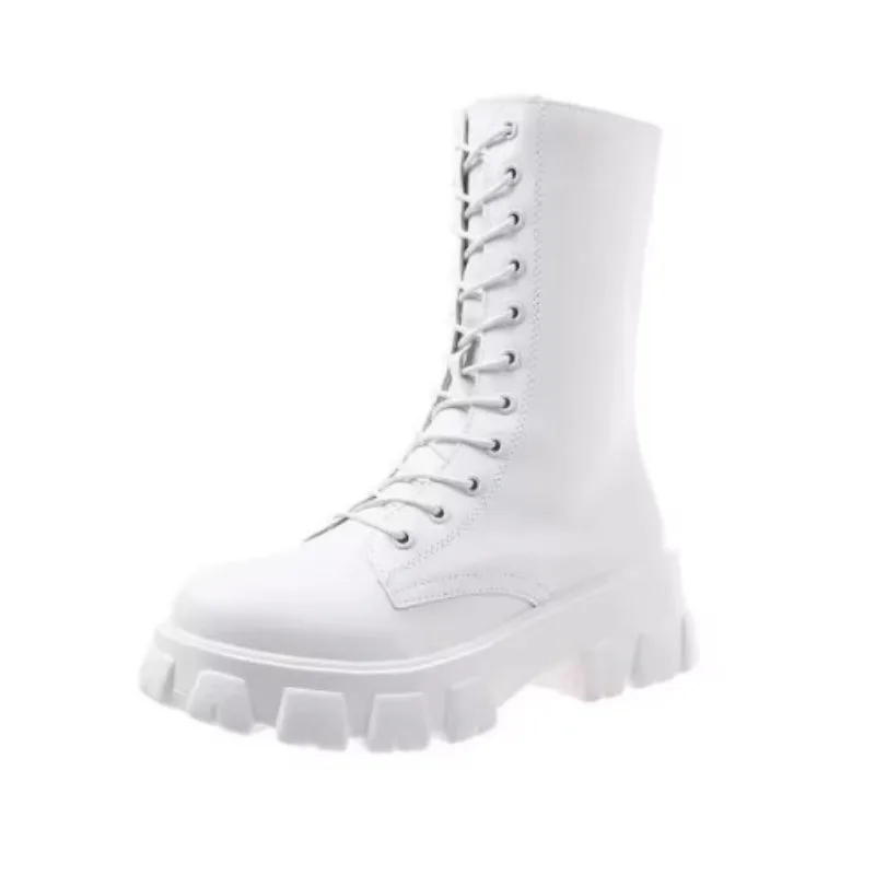 Bottes Plateforme à Semelle Crantée