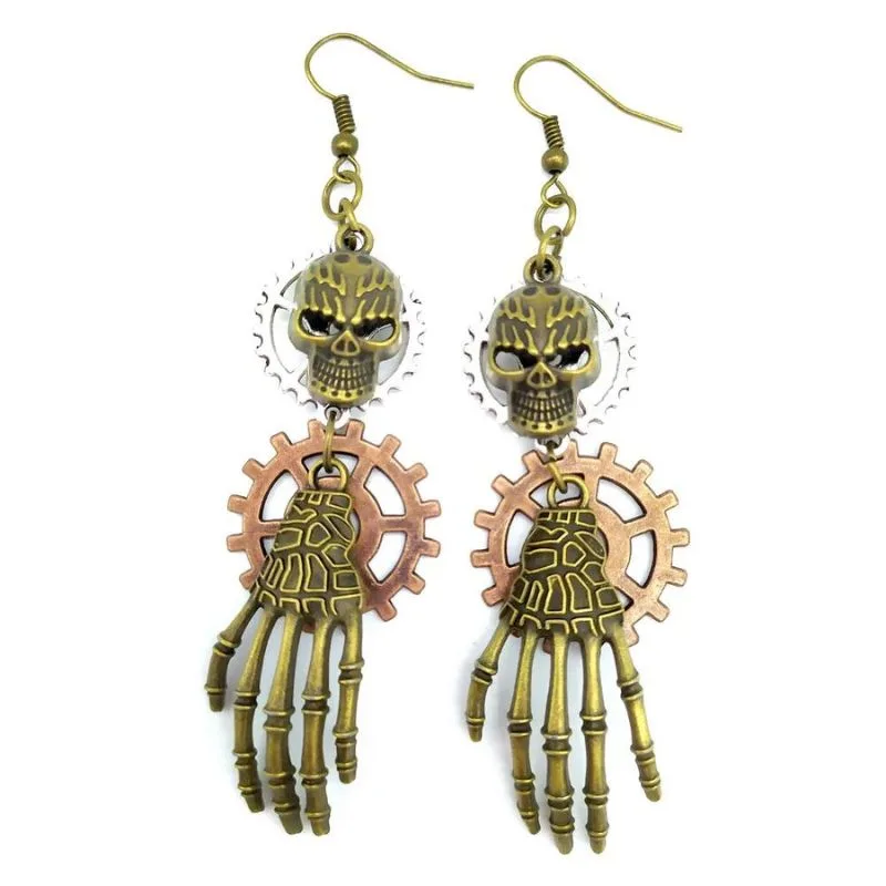 Vue 14 — Boucles d'Oreilles Pendantes Steampunk