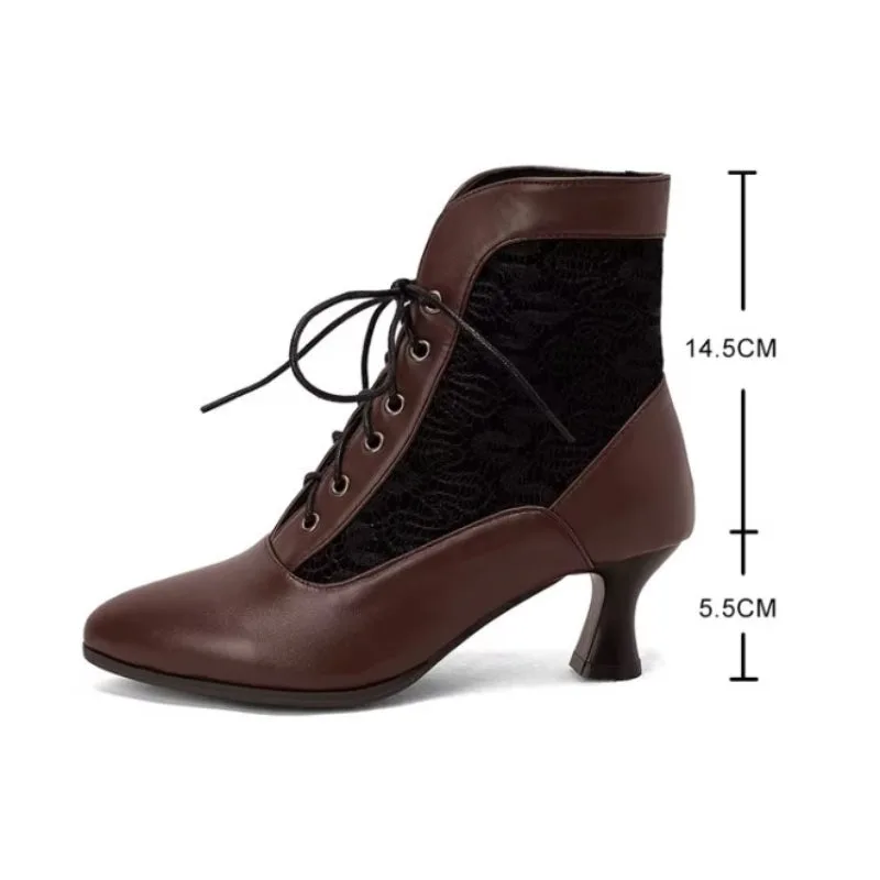 Vue 3 — Bottines Steampunk Edwardiennes