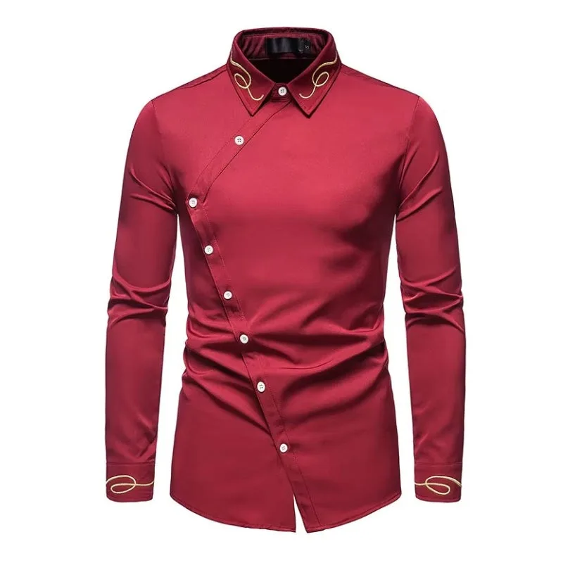 Chemise à Boutonnage Asymétrique