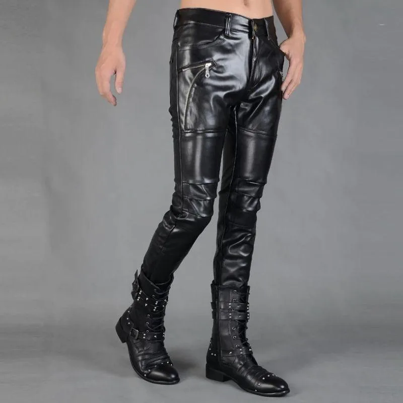 Vue 4 — Pantalon Punk simili