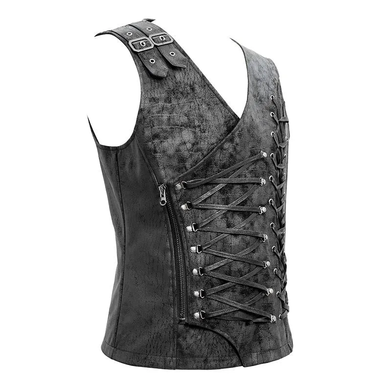 Vue 8 — Corset Steampunk Homme Asymétrique