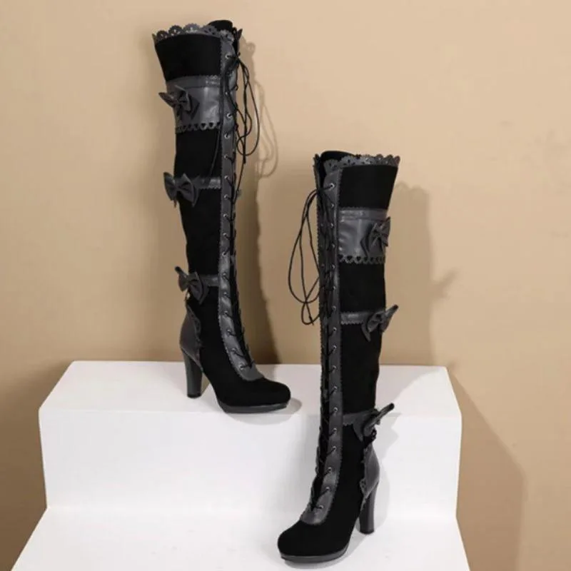 Vue 8 — Bottes Steampunk Dentelle
