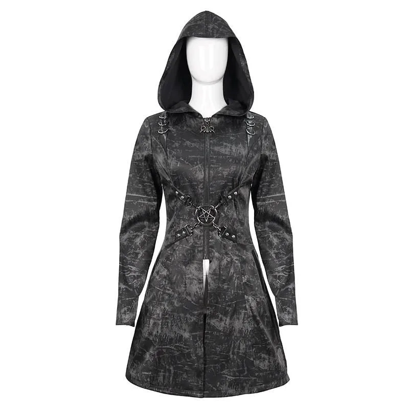 Vue 5 — Manteau Femme Métal Rock Punk