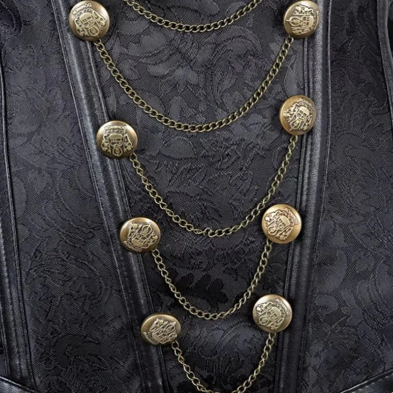 Vue 4 — Corset Steampunk Femme Gothique