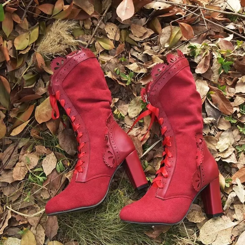 Vue 4 — Bottines Steampunk Victoriennes