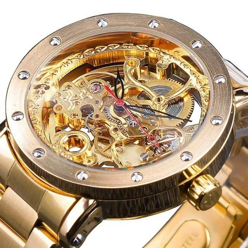 Vue 3 — Montre Squelette Homme Automatique
