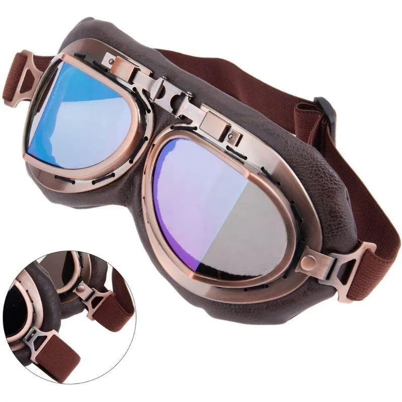 Vue 8 — Lunettes Aviateur Steampunk