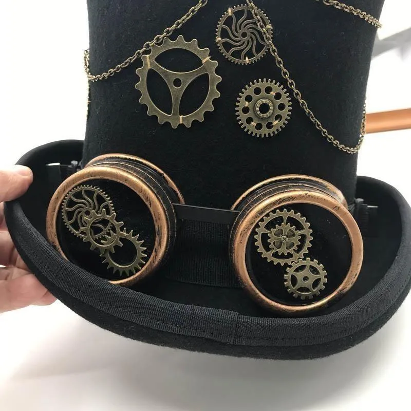 Vue 5 — Chapeau Steampunk Haut de Forme