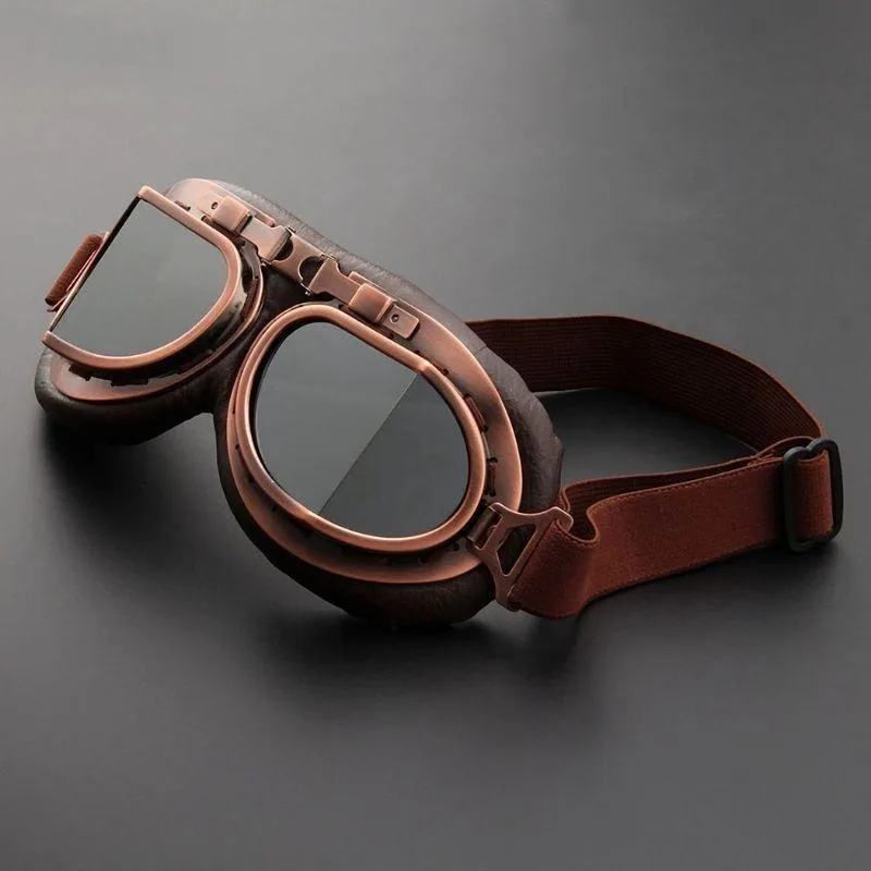 Vue 3 — Lunettes Aviateur Steampunk
