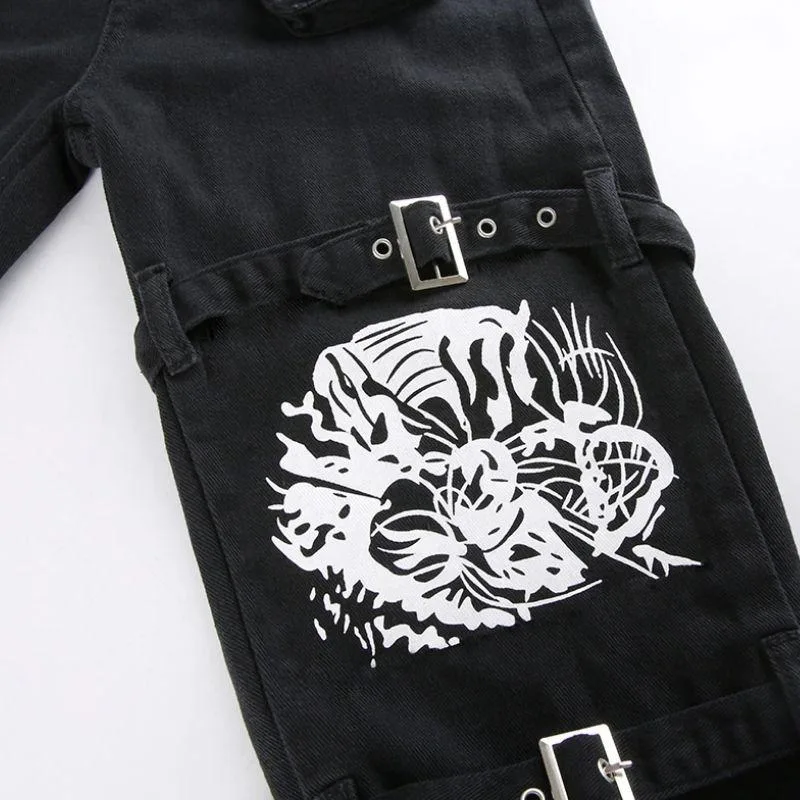 Vue 6 — Pantalon Steampunk Cyber Gothique