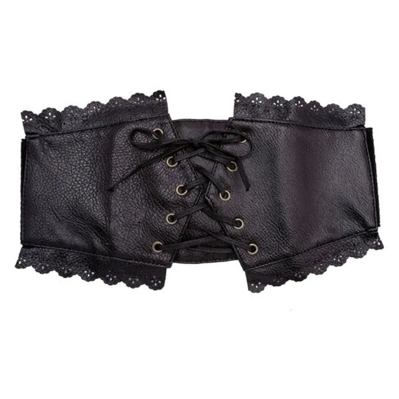 Ceinture Serre Taille Steampunk en Simili PU