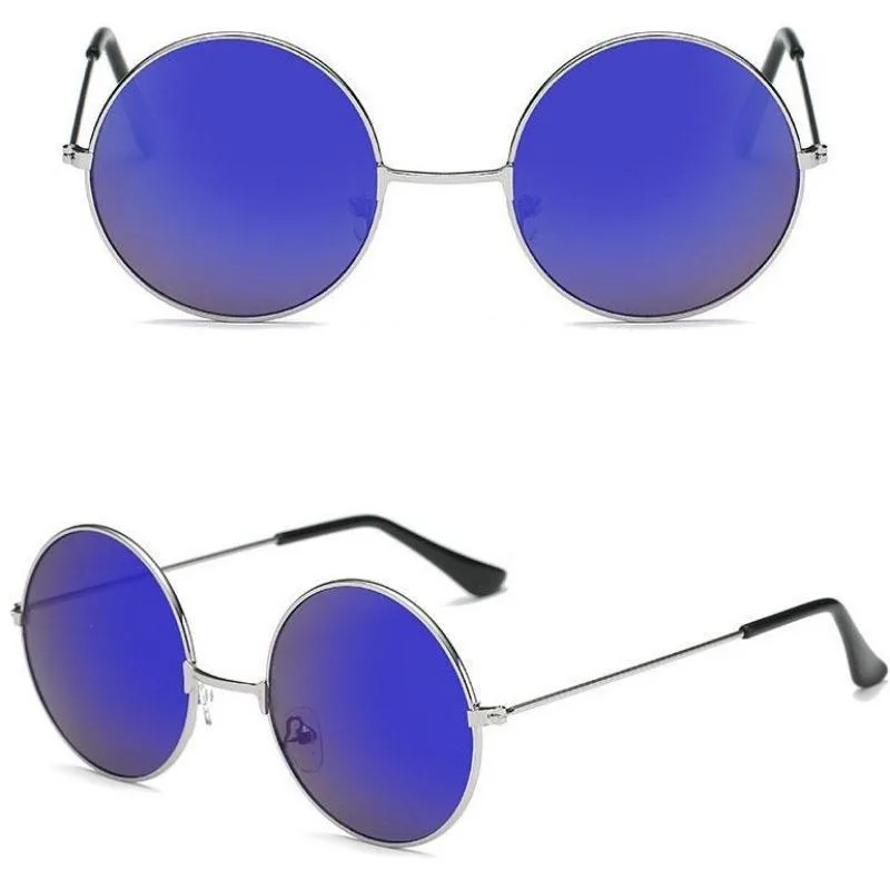 Vue 10 — Lunettes de Soleil Rondes Vintage Femme