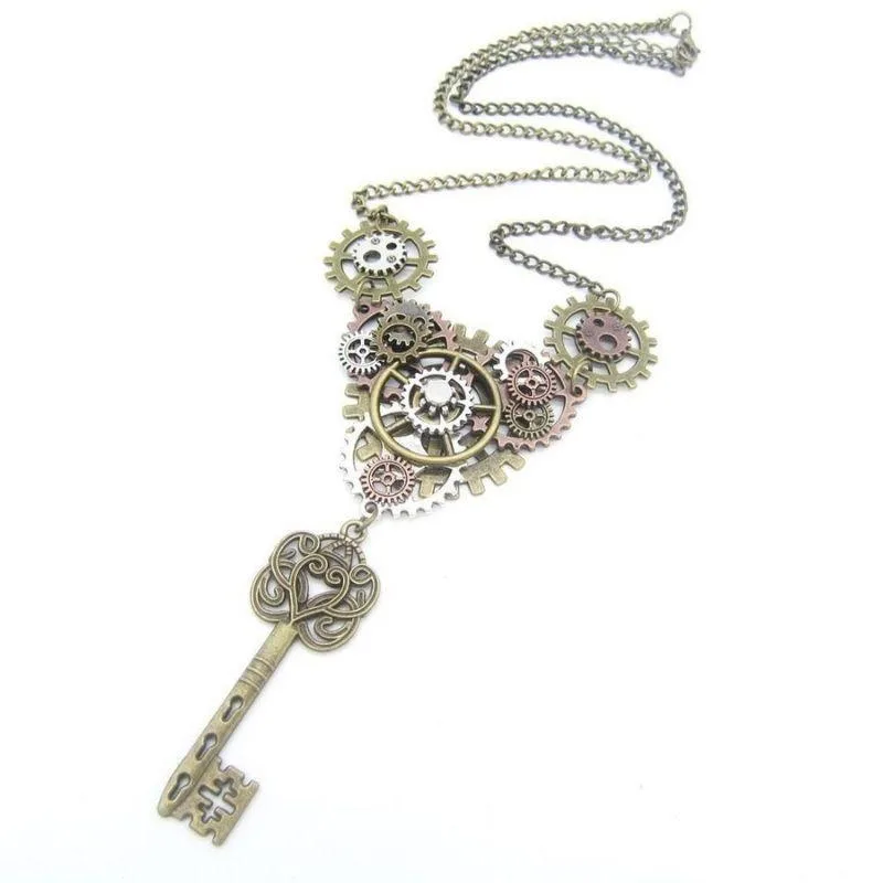 Vue 2 — Collier Clé Steampunk