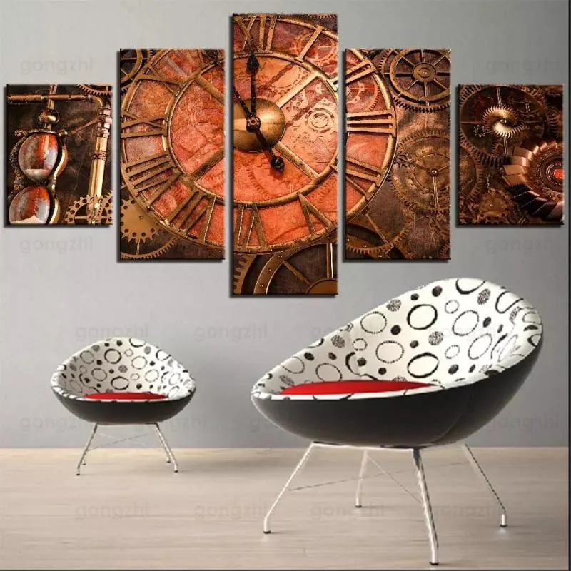 Vue 3 — Tableau Steampunk avec Horloge