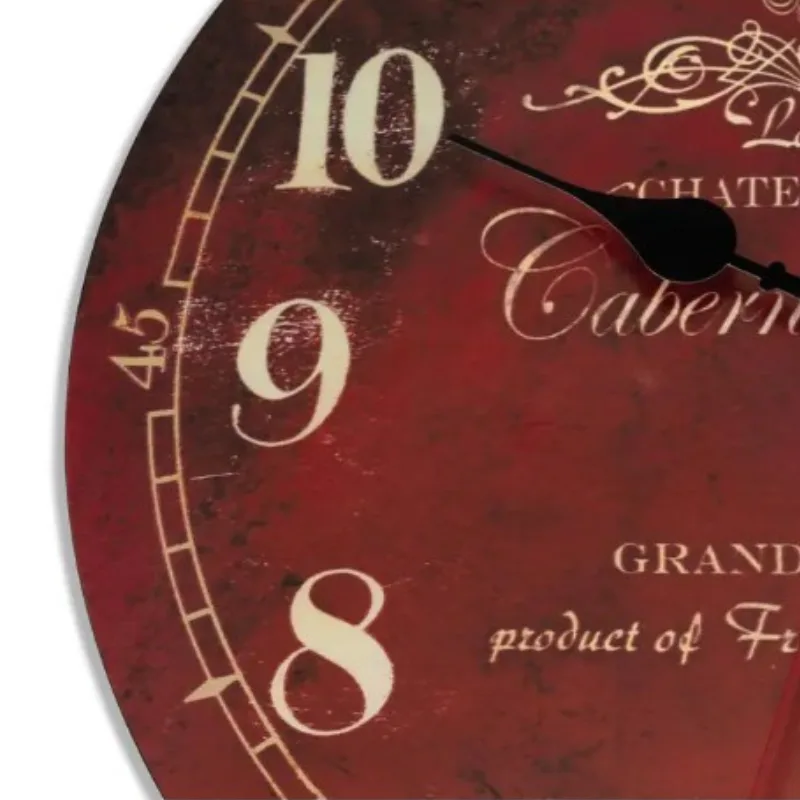 Vue 3 — Horloge Steampunk Vintage Rouge