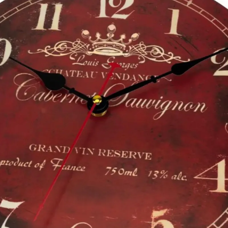 Vue 6 — Horloge Steampunk Vintage Rouge