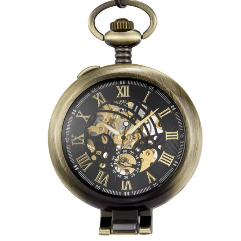 Vue 3 — Montre de Poche Steampunk Mécanique