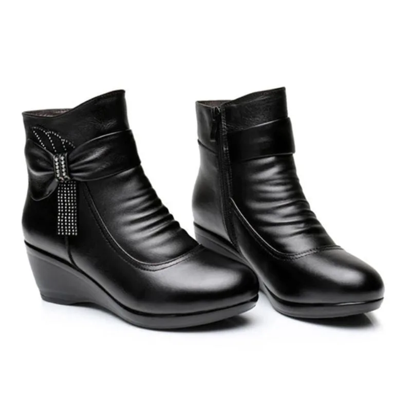 Vue 3 — Bottines Sans Lacets pour Femme