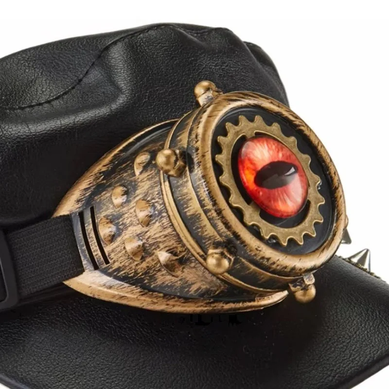 Vue 3 — Képi Chapeau Steampunk pour Homme