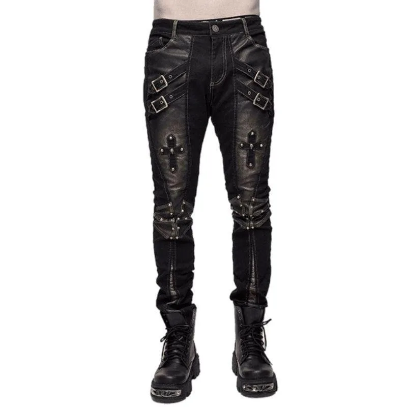 Vue 2 — Pantalon Steampunk Rock Homme