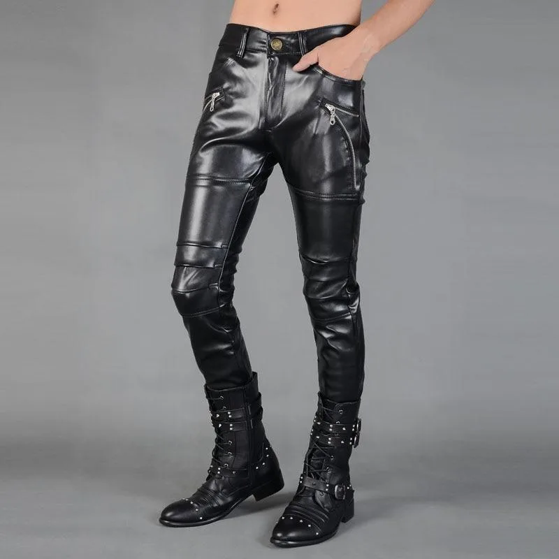 Vue 2 — Pantalon Punk simili
