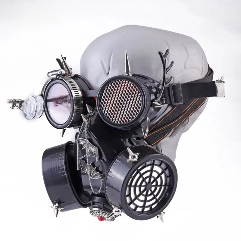 Vue 4 — Masque à Gaz Steampunk homme