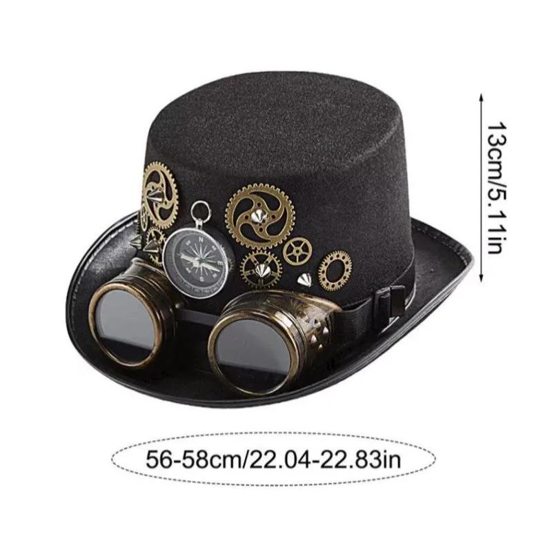 Vue 2 — Chapeau Steampunk avec Mécanismes