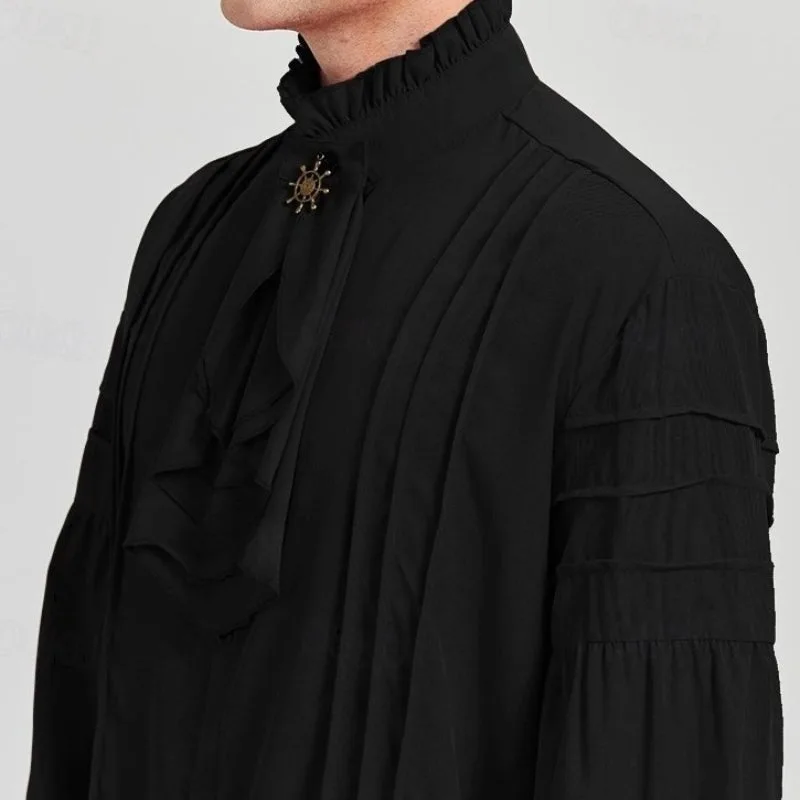 Vue 2 — Chemise Victorienne Col Jabot Homme