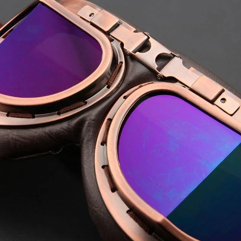 Vue 6 — Lunettes Aviateur Steampunk