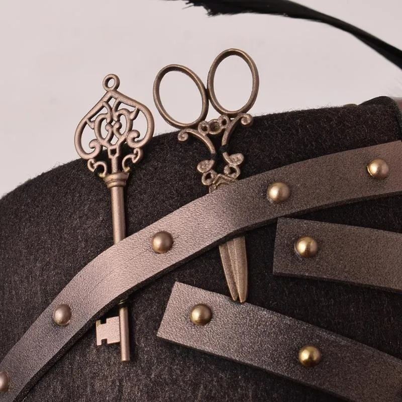 Vue 4 — Chapeau Savant Steampunk