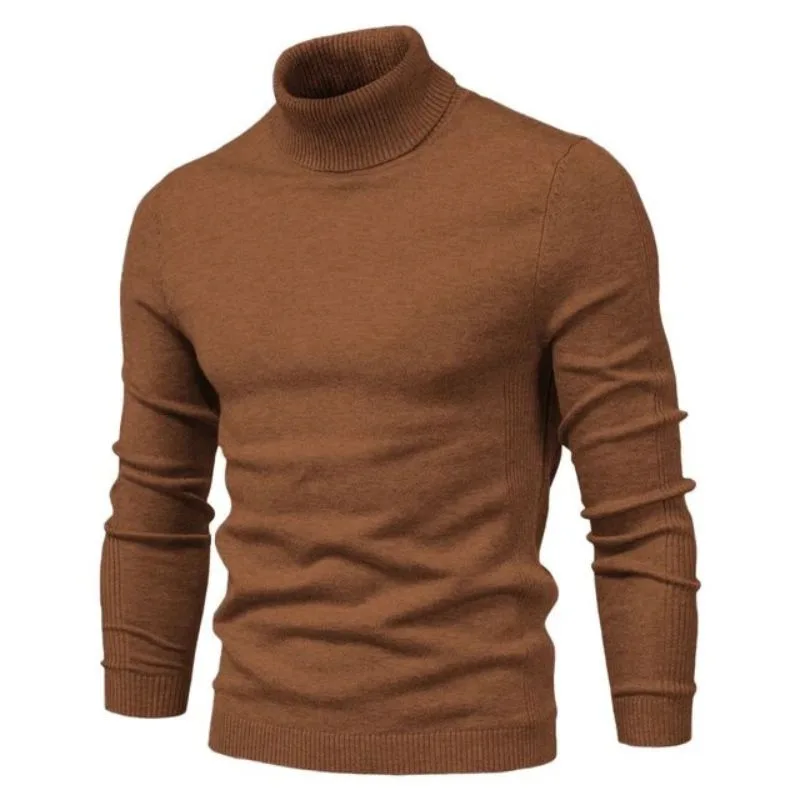 Vue 14 — Pull Col Roulé Homme Slim