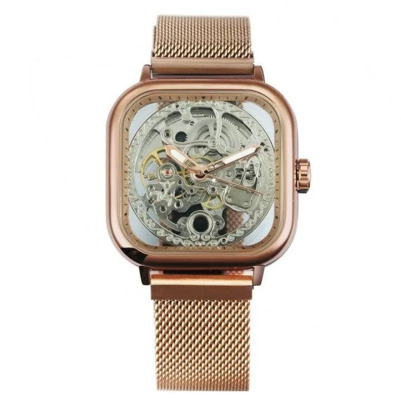 Vue 4 — Montre Steampunk Mécanisme Apparent