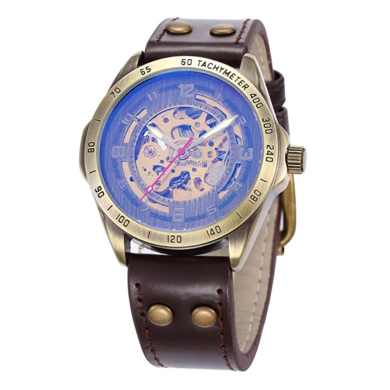 Montre Mécanisme Apparent pour Homme