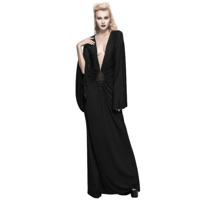 Vue 2 — Robe Steampunk Victorienne Noire