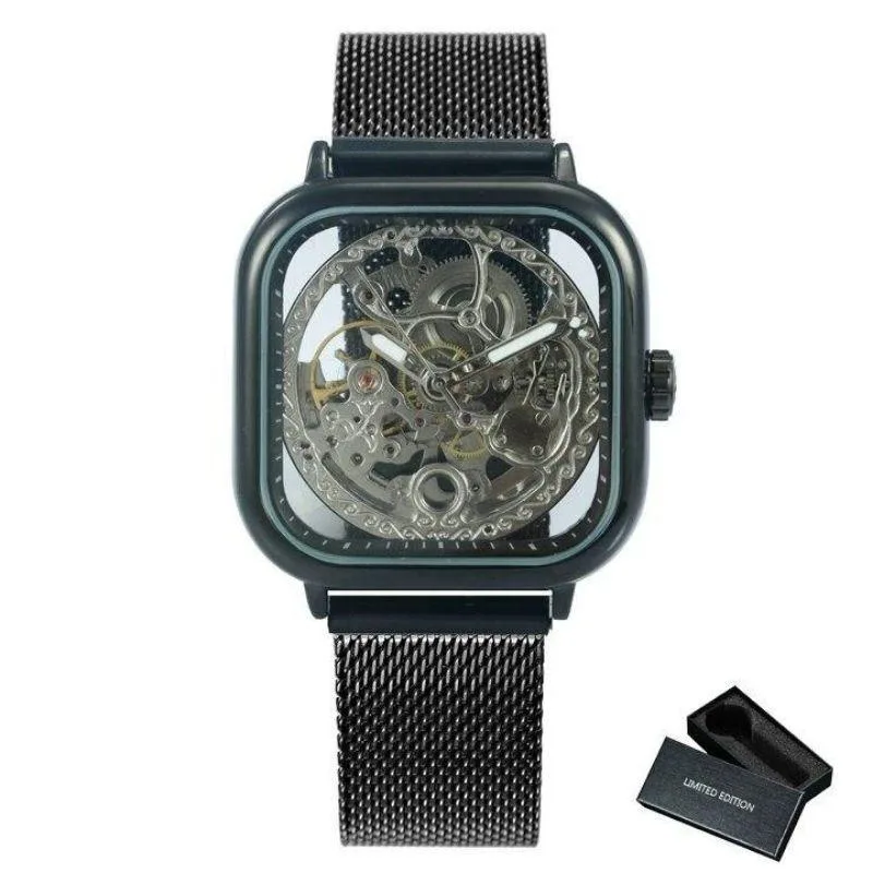 Vue 12 — Montre Steampunk Mécanisme Apparent