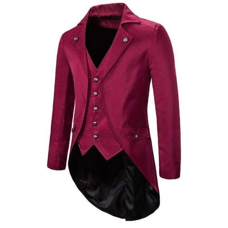Vue 7 — Veste Steampunk Homme Redingote