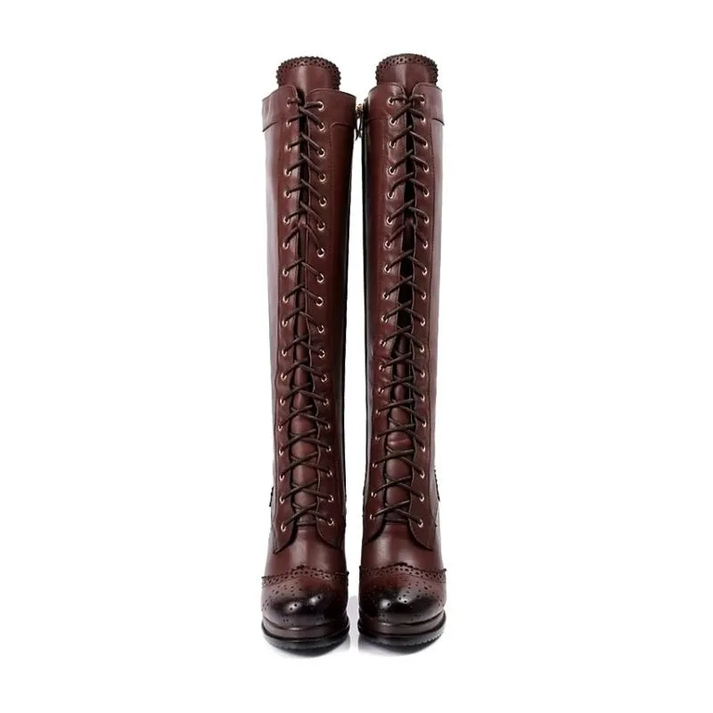 Vue 6 — Bottes Victoriennes en Cuir & Simili