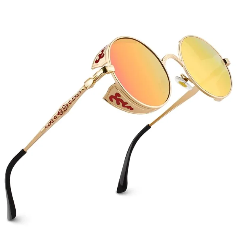 Vue 4 — Lunettes de Soleil Steampunk Homme