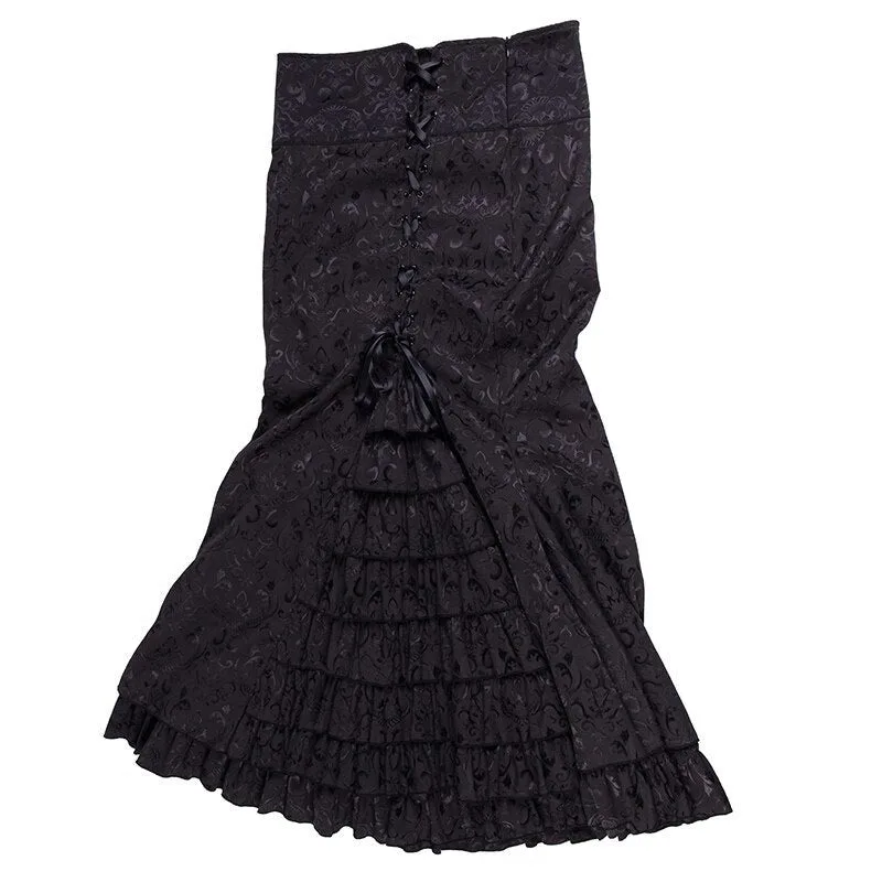 Vue 5 — Jupe Noire Longue Gothique