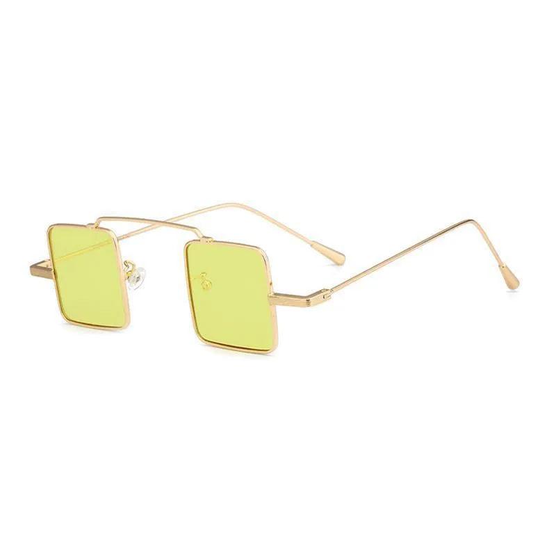 Vue 3 — Lunettes de Soleil Steampunk Carrées Vintage