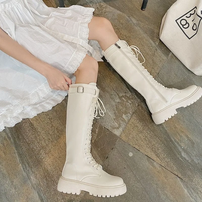 Vue 5 — Bottes Blanches pour Femme