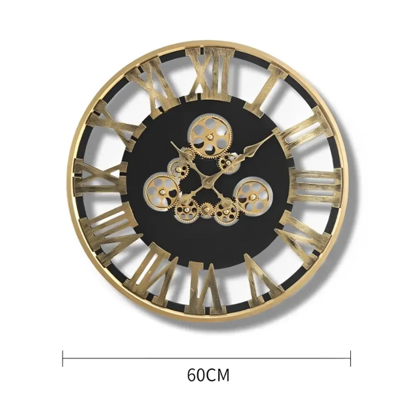 Vue 3 — Horloge Steampunk Engrenage Tournant