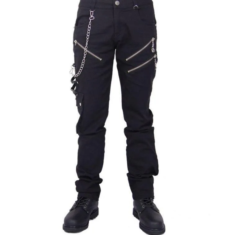 Pantalon Steampunk Gothique Chaîne Pantalon Steampunk Gothique Chaîne