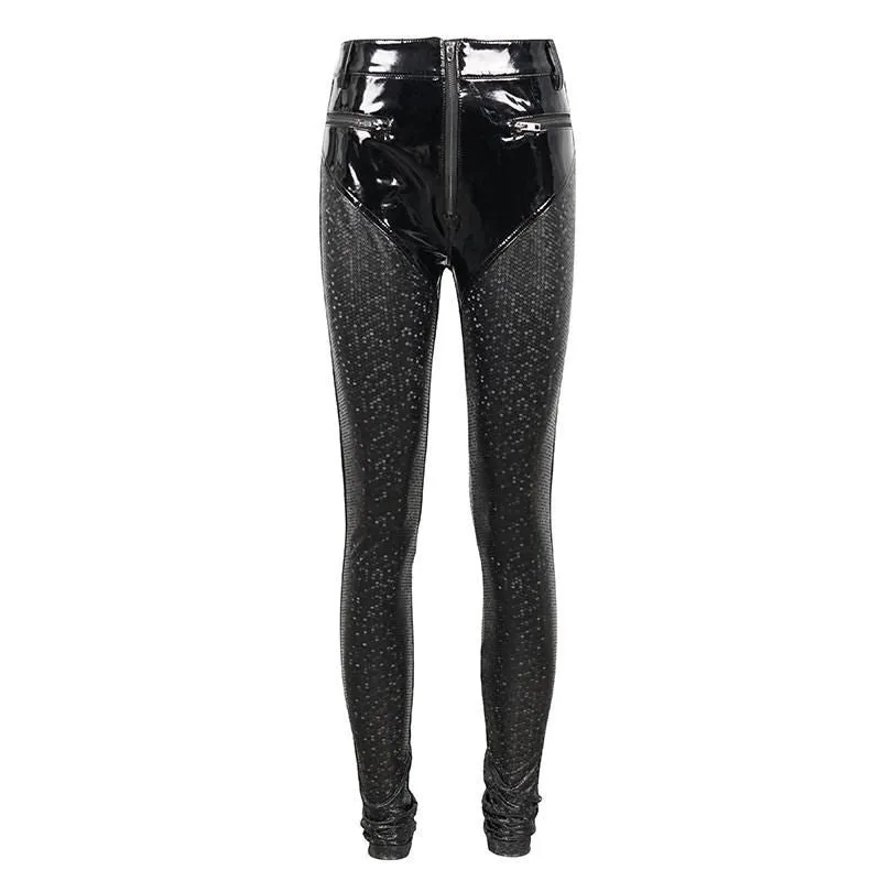 Vue 5 — Pantalon Gothique Rock Femme