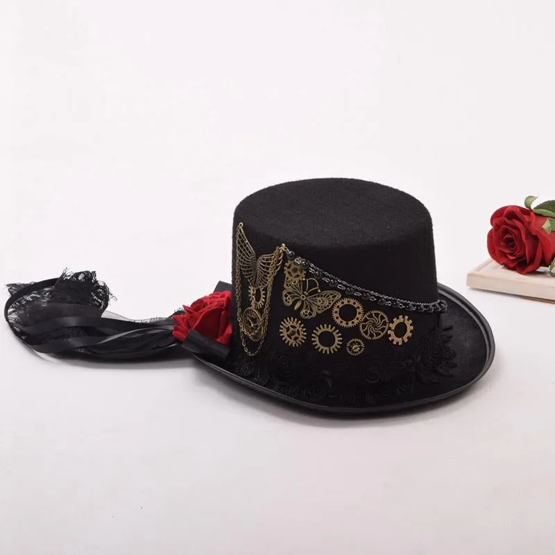 Vue 6 — Chapeau Steampunk Gothique