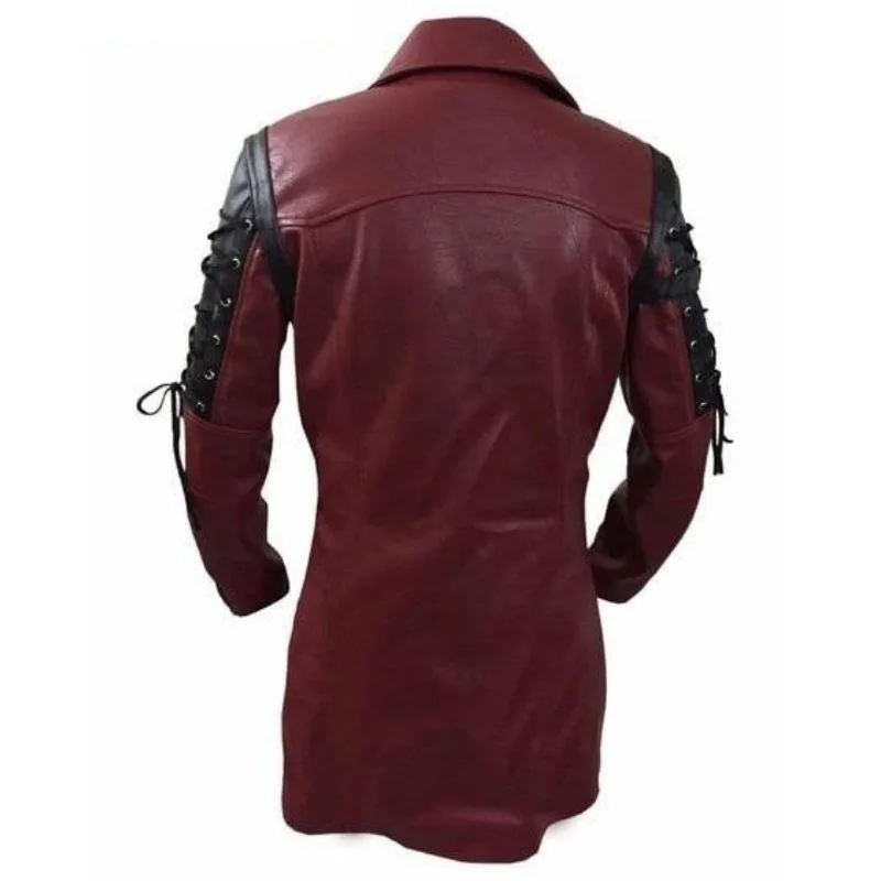 Vue 5 — Veste Steampunk Gothique en PU